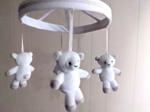 pottery barn lamb mobile