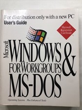 Microsoft Windows  For Working Groups MS-DOS 6.22 Operating Systems Users Guide