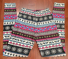 Women's Printed Brushed Buttery Soft Winter Theme Leggings Regular One Size