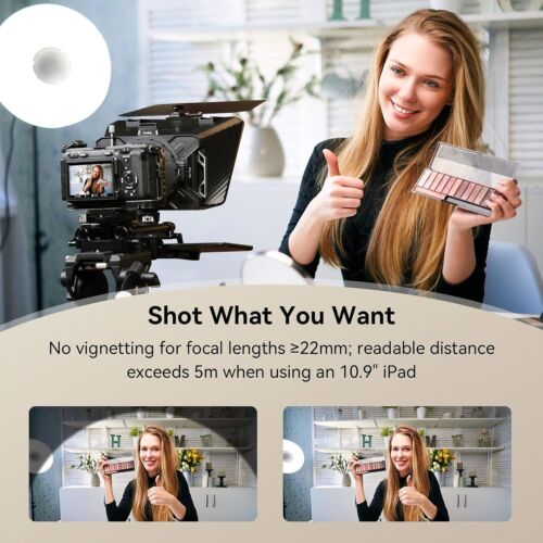 Teleprompter videocamera SmallRig per fotocamere/videocamere digitali trasmissione - Foto 8 di 9