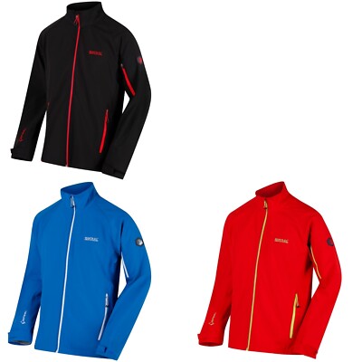 Regatta Softshelljacke Herren Sommer leicht dünn rot schwarz Windabweisend