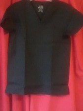 Lydia's Scrubs - Lydia's Select Pro Series Scrub Top Black XS V Neck NWT