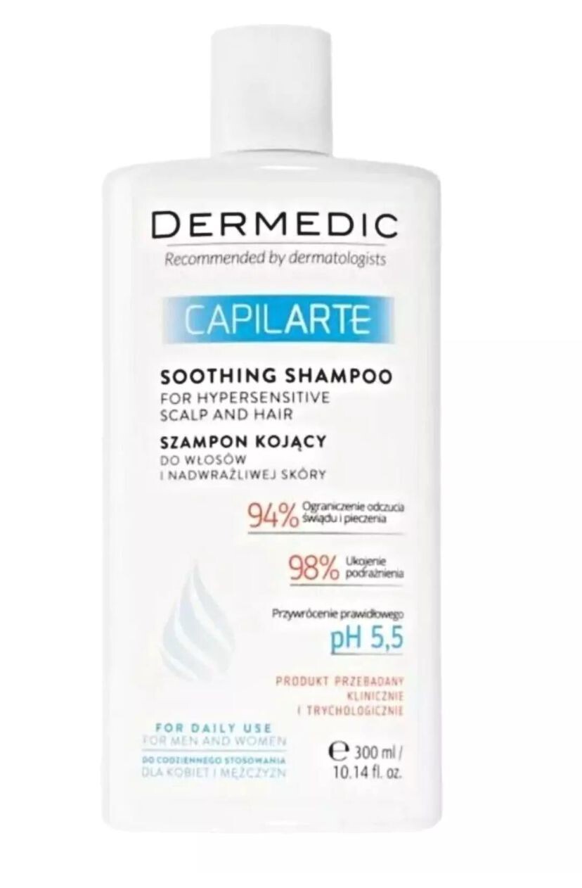 Dermedic Capilarte, soothing shampoo for hair and hypersensitive skin, 300ml