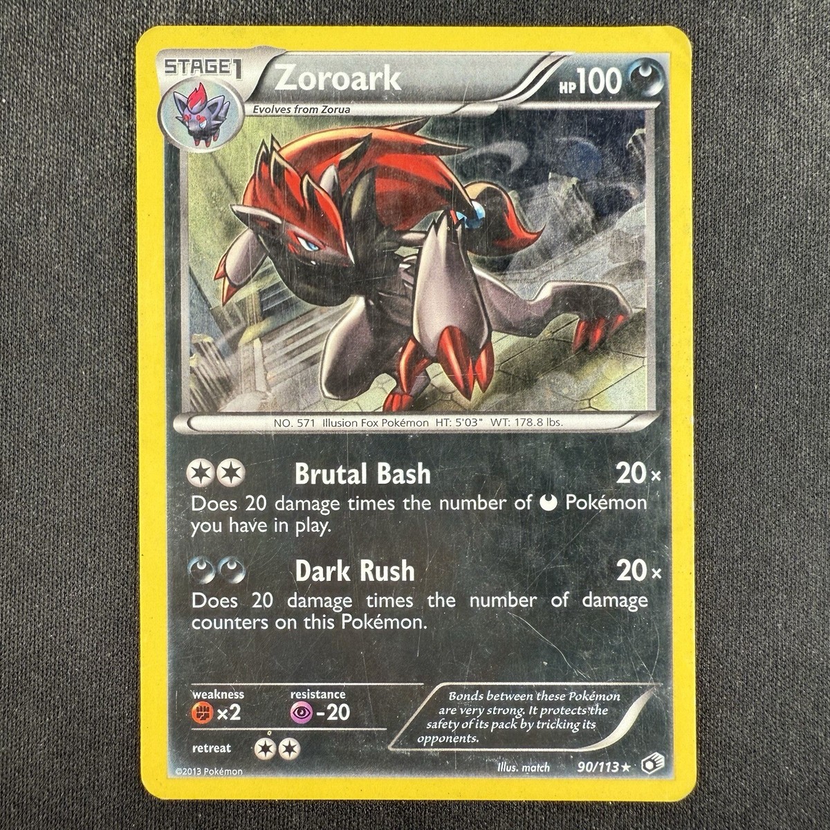 pokemon card zoroark and legendary pokemon Card Number Zoroark [Jumbo] #BW19 Prices |