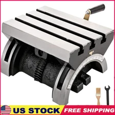 Heavy Duty Adjustable Tilting Milling Table Cast Iron Angle Plate 90 Degres New