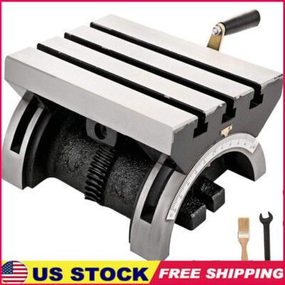 Heavy Duty Adjustable Tilting Milling Table Cast Iron Angle Plate 90 Degres New