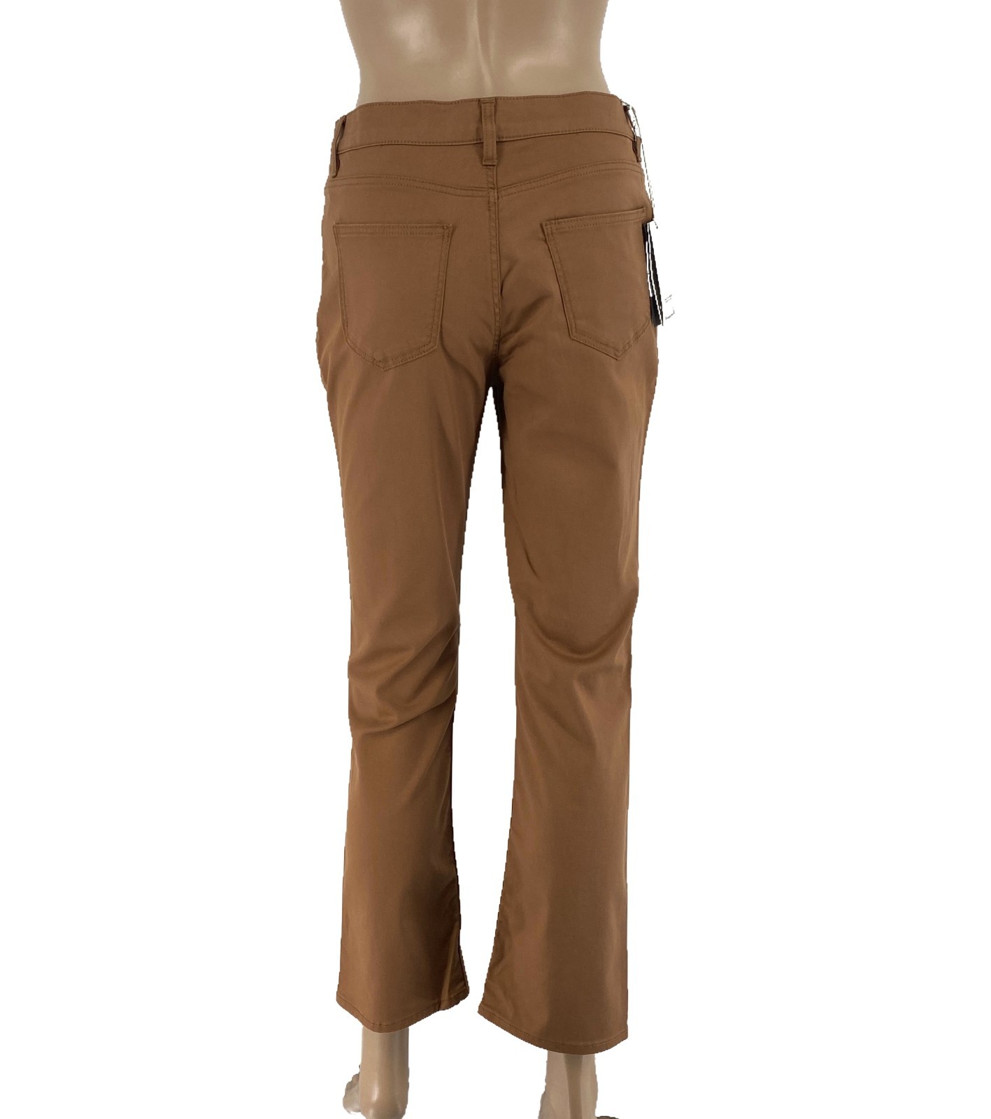 TRUSSARDI Women Brown Mid Rise Cropped Bootcut Jeans Size W34 image 3