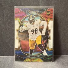 2022 Panini Select Tri-Color Prizm DeMarvin Leal #66 153/249 Steelers Rookie