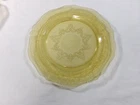 Vintage Federal Yellow Depression Patrician Spoke Glass 11” Serving Platter