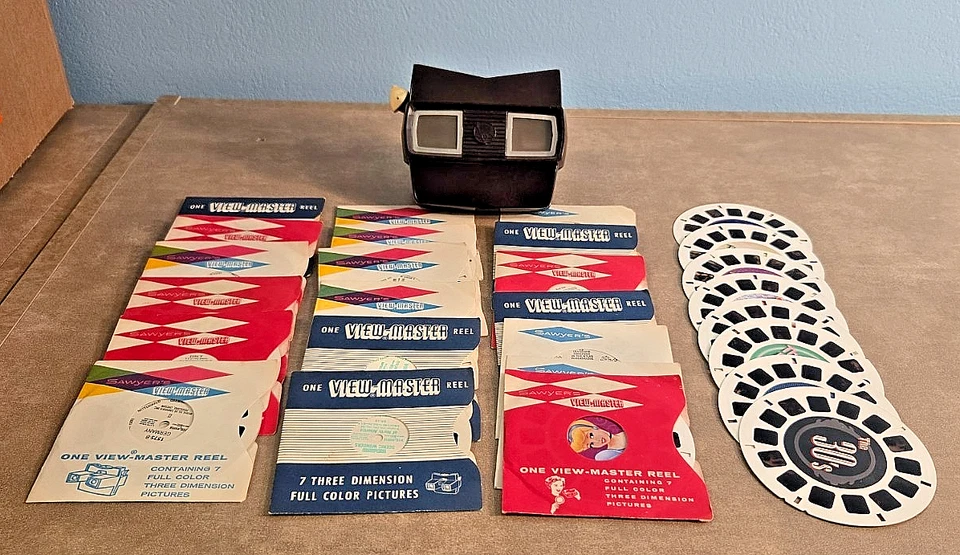 VINTAGE Sawyer's VIEW-MASTER View Finder w/ 34 Slides! Brown Portland, Oregon - Image 2 of 4