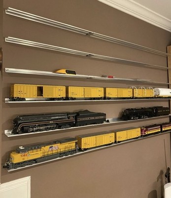 O SCALE TRAIN DISPLAY SHELVES  6 PACK | Aluminum | Model Railroad | O Gauge