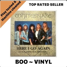 Whitesnake Here I Go Again (US Remix) 7 Inch Vinyl Record EM35  EX / EX