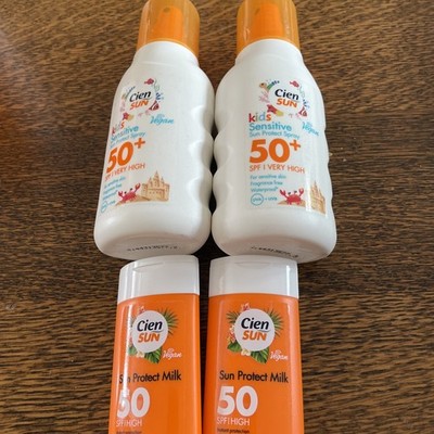 Cien Sun Kids Sensitive Factor 50+ Sun Protect Sensitive Spray 200 ml x 2 