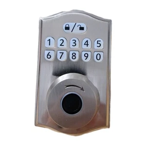 Empreinte de porte sans clé Smart Door Locks New Silver QR Pour installer inclus