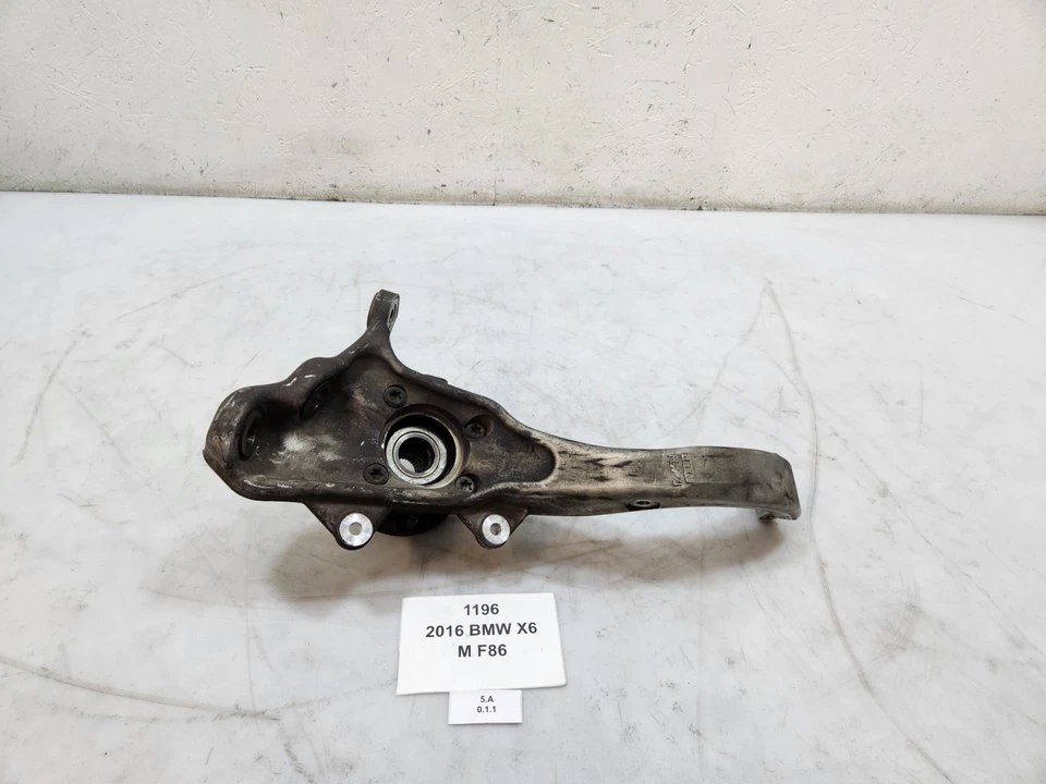 ✅ OEM BMW F85 F86 X5 X6 buje lateral del pasajero delantero eje nudillo cojinete de rueda Foto 2 de 4