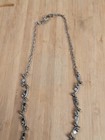 1928 silver tone floral rhinestone Choker Necklace — photo 4