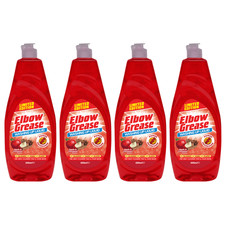4X Elbow Grease Washing Up Liquid, Apple & Cinnamon Fresh 600ml Power Degreaser 3.75 per litre