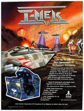 Vintage 1995 Atari Games T-MEK Arcade Video Game Sales Brochure Flyer Paper