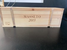 vin Masseto 2015 grand vin de Toscane conservé cave à vin dans sa boîte sertie