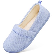 Women's Comfy Loafer Slippers Lightweight Memory Foam Non-slip Indoor 7 Blue