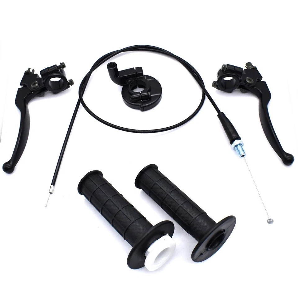 For Suzuki JR50 RM100 RM 50 60 80 85 125 Throttle Cable Brake Clutch Lever Set - Image 3 of 4