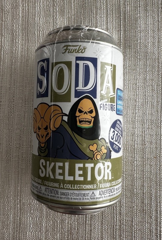Funko Soda MOTU Skeletor Wondercon...Official Sticker...1/3000 Sealed