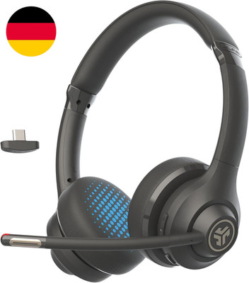 Jlab Go Work 2Nd Gen Bluetooth Headset Mit Mikrofon & USB C Dongle, Akku 55H+, W