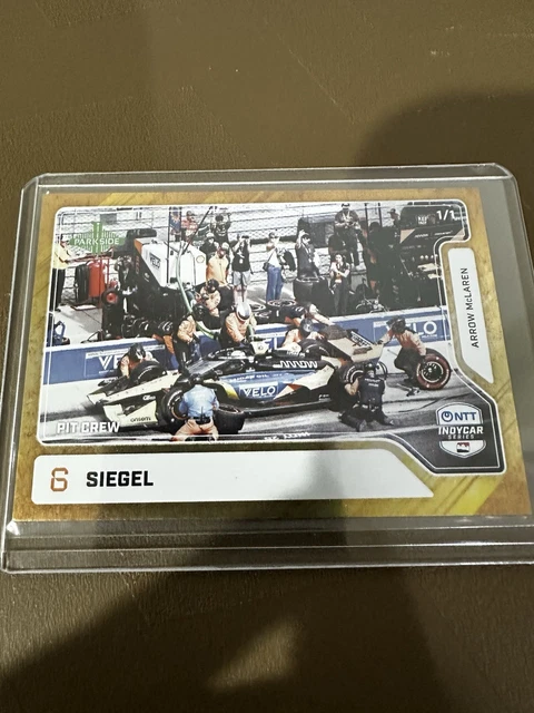 2026 Parkside Indycar - Nolan Siegel Pit Crew 1/1 Gold!