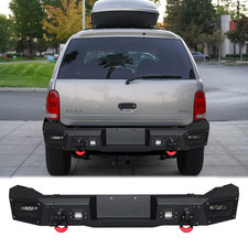 Vijay For 1998-2003 Dodge Durango Steel Rear Bumpers With Led Light D-rings