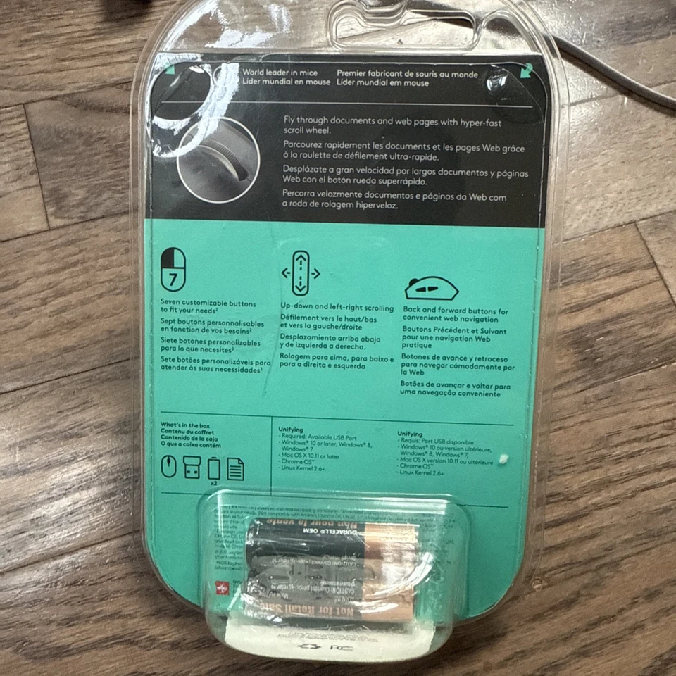 Logitech Performance Plus Mouse Laptop Portable Wireless Ergonomic - Image 2 of 3