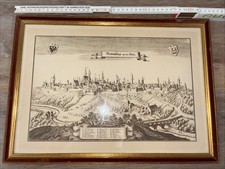 Rotenburg ob der Tauber, Stadtansicht ca. 46cm •32cm , gerahmt, 50iger Jahre 