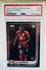 2025 Topps Chrome Sapphire MLS Soccer Black Omar Valencia #94