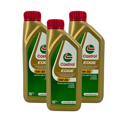 3 Liter Castrol EDGE 5W-30 M BMW LL-04 MB 229.31 229.51 229.52 ACEA C3 Motoröl