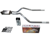 Gmc Jimmy 92-94 2.5 Dual Exhaust Kits Cherry Bomb Salute Slash Tips