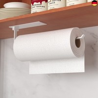 Weiß KüChenrollenhalter Ohne Bohren Kuchenroller Halter,Selbstklebend Praktisch