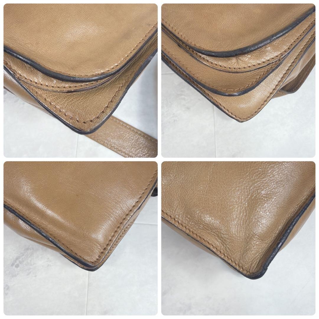 Auth MIU MIU Archive 90s Shoulder Bag Flap Brown Leather Zipper Pocket Women's — image 6