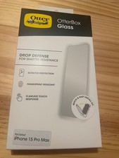 OtterBox Glass Screen Protector iPhone 15 Pro Max Tempered 9H Drop Defense Clear