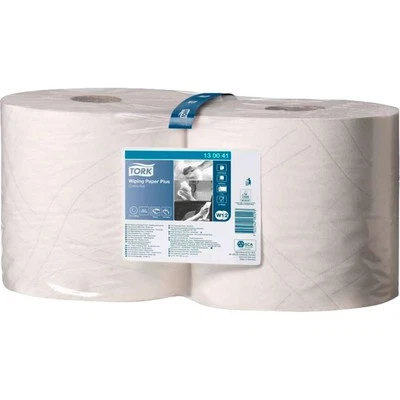 Tork Wiping Paper Plus Combi Roll - White - 2 Rolls of 750 Sheets