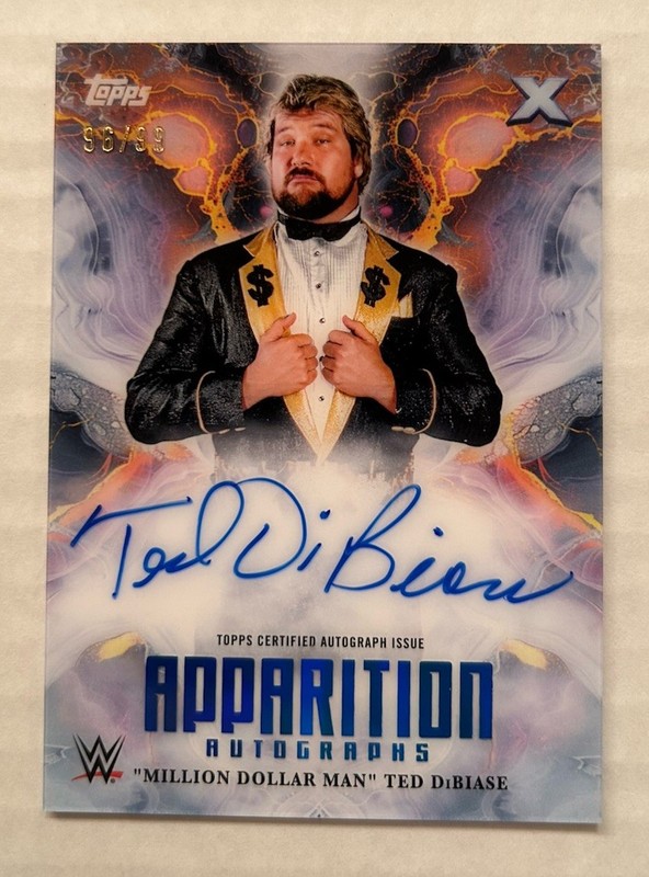 2025 Topps Exalted WWE "Million Dollar Man" Ted DiBiase Apparition Auto # /99