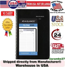 AT-A-GLANCE DayMinder 2026 Four Person Daily Appointment Boo, 5" x 8", G1000026