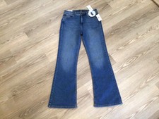 Curve Appeal Jeans Womens 10 30 Blue High Rise Flare New with Tags