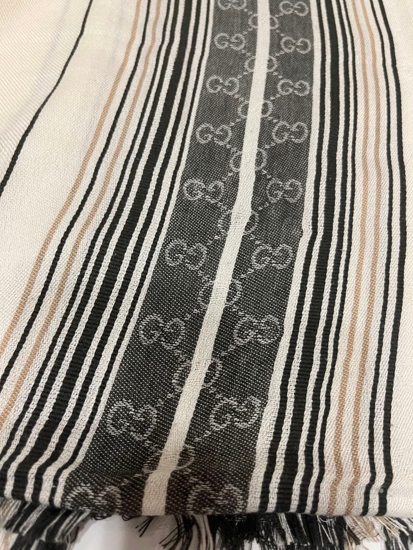 Gucci GG Pattern Large Rectangular Scarf Long Sha… - image 2