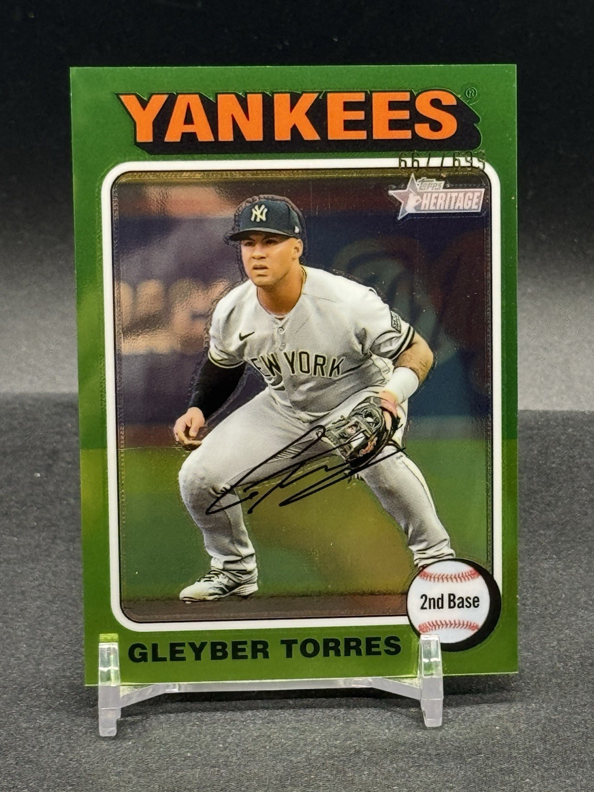 2024 Topps Heritage High Number Gleyber Torres Yankees Chrome /699 #281
