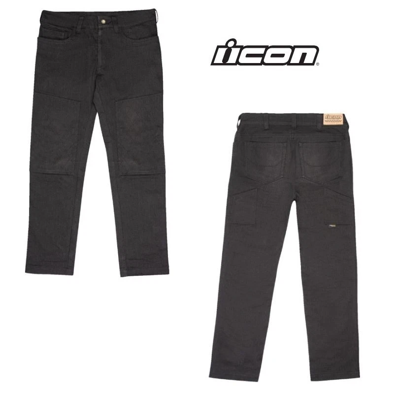 ICON コンダクタージーンズ　黒 Icon Denim Motorcycle Pants for sale | eBay