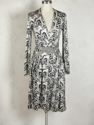Vintage Y2K Roberto Cavalli Midikleid mit Schlangenmuster Größe M