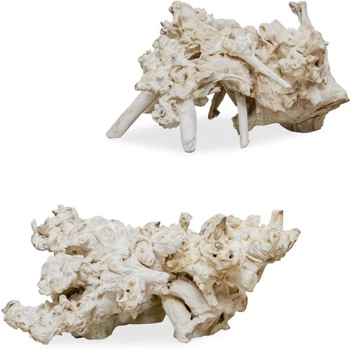 Uttermost 17141 Elemental Root Bleached Residi Wood Outdoor Sculptures, Set of 2 - Picture 1 of 6