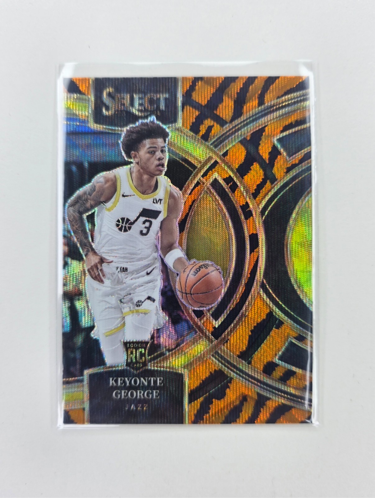 2023-24 Keyonte George select PREMIER LEVEL TIGER RC SSP no 109 CASE HIT !! 🔥🔥