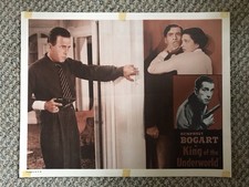 HUMPHREY BOGART KING OF “THE UNDERWORLD” 1956 REISSUE LOBBY CARD SCARCE L👀K👈🏻