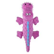 Twilight Pup Purple Crocodile Plush Squeaky Dog 