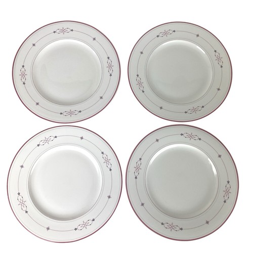 Villeroy & Boch Heinrich Germany Aragon 10 5/8” Dinner Plates Bone China Set 4 - Picture 3 of 7
